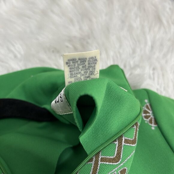 ALFRED SHAHEEN VTG 60s Tunic Dress Pantsuit Hawaii USA Brady Bunch Mom Green 12 - Picture 11 of 15